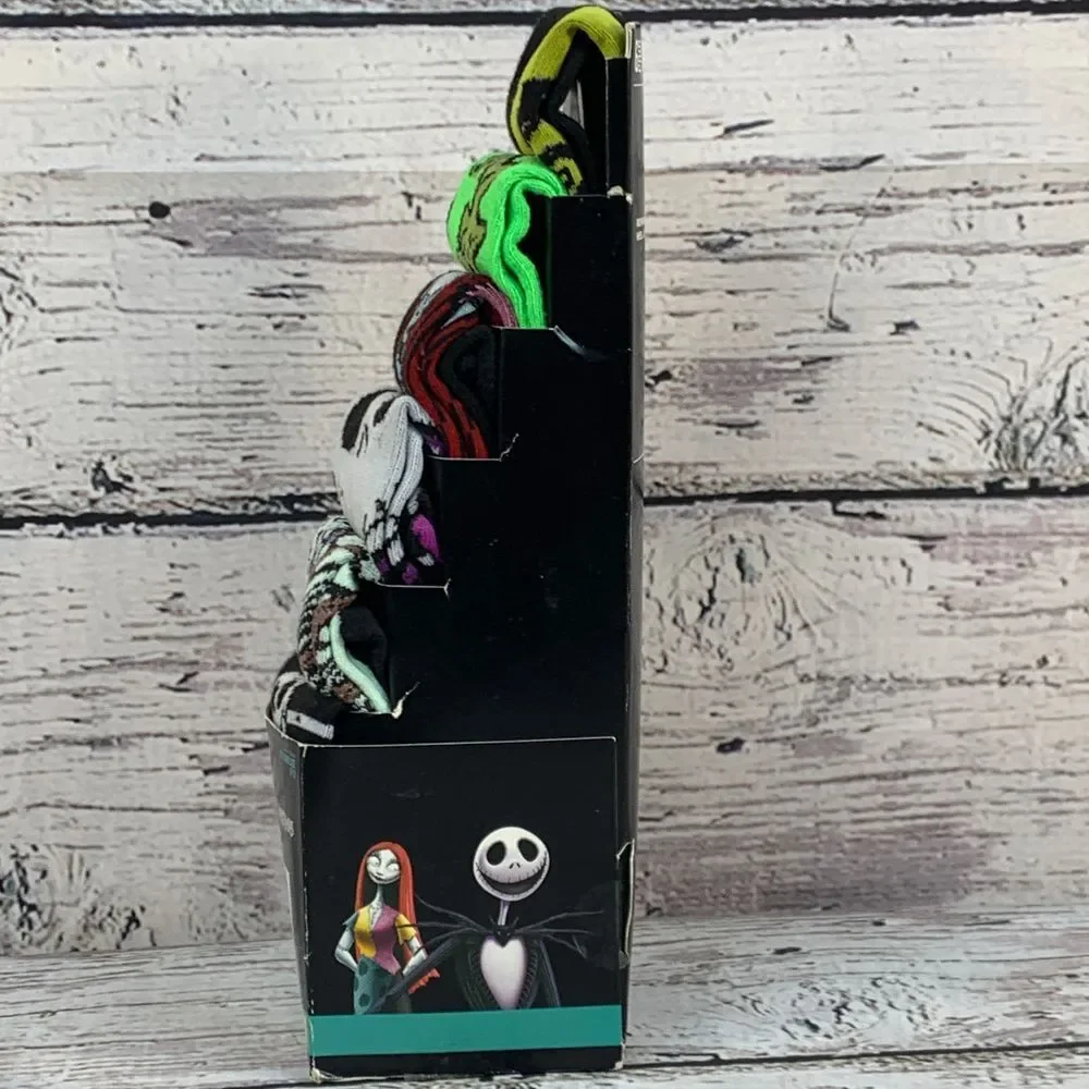 Disney Nightmare Before Christmas Socks 6-Pack Casual Crew [Shoe Size 8-12] NEW‎